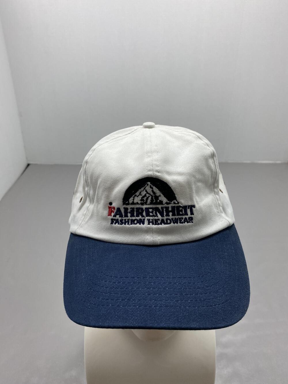 Hat Cap Strap Back One Size White Fahrenheit Baseball Cap Adjustable Mens